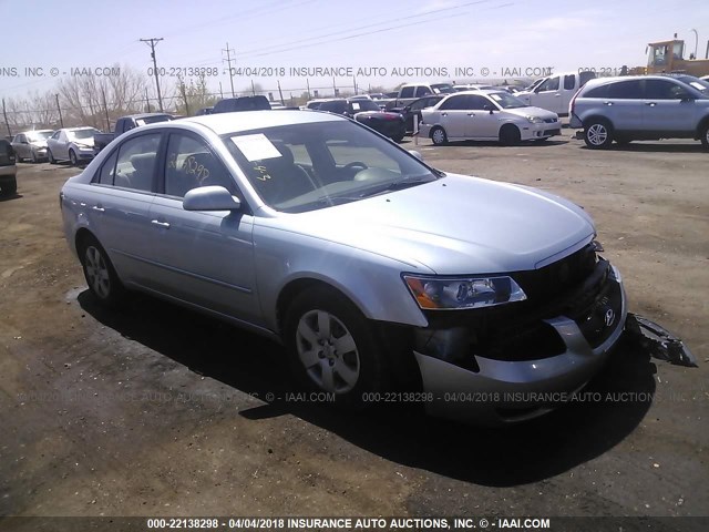 5NPET46C67H294491 - 2007 HYUNDAI SONATA GLS Light Blue photo 1