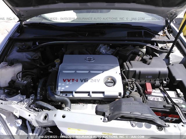 4T1BF30K53U551382 - 2003 TOYOTA CAMRY LE/XLE/SE SILVER photo 10