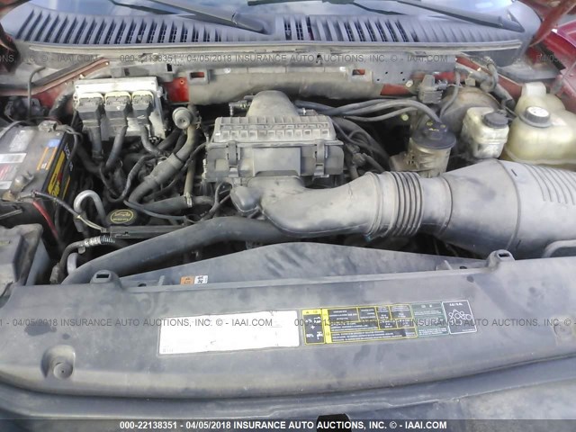 5LMFU28535LJ04927 - 2005 LINCOLN NAVIGATOR RED photo 10