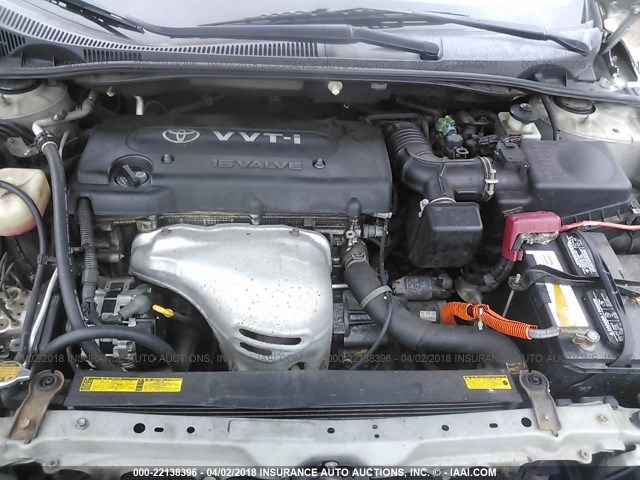 JTKDE177X60101379 - 2006 TOYOTA SCION TC 银色 照片 10