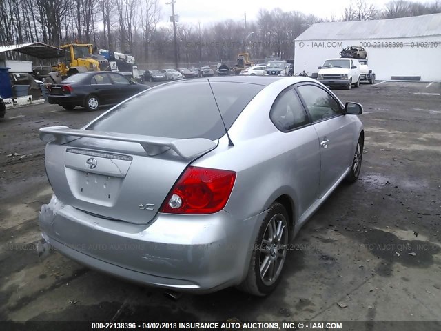 JTKDE177X60101379 - 2006 TOYOTA SCION TC 银色 照片 4