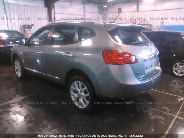 JN8AS5MV5CW392240 - 2012 NISSAN ROGUE S/SV GRAY photo 3