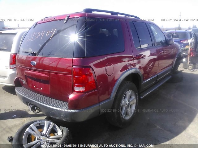 1FMZU73K03ZA90814 - 2003 FORD EXPLORER XLT/XLT SPORT/NBX RED photo 4