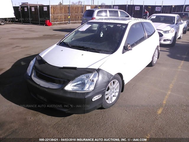 SHHEP33503U403605 - 2003 HONDA CIVIC SI WHITE photo 2