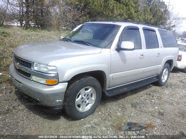 1GNFK16Z95J197159 - 2005 CHEVROLET SUBURBAN K1500 TAN photo 2