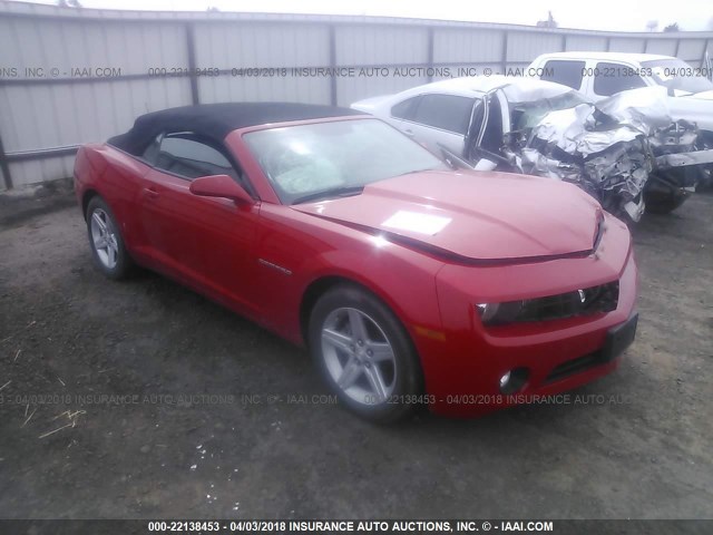 2G1FB3DD2B9157985 - 2011 CHEVROLET CAMARO LT RED photo 1