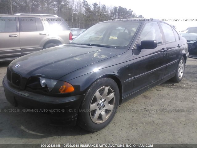 WBAAN37461ND49460 - 2001 BMW 325 I BLACK photo 2