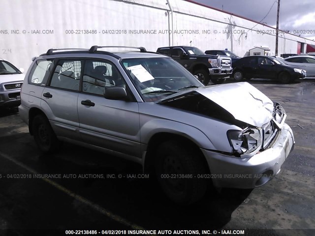 JF1SG65664H736510 - 2004 SUBARU FORESTER 2.5XS SILVER photo 1