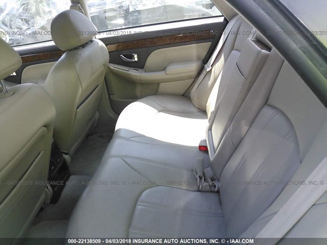 KMHFU45E45A418780 - 2005 HYUNDAI XG 350 WHITE photo 8