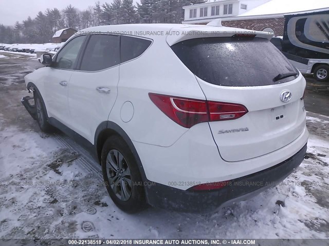 5XYZTDLB2FG299044 - 2015 HYUNDAI SANTA FE SPORT  WHITE photo 3