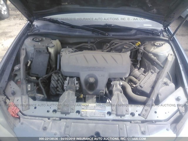 2G2WP552661120478 - 2006 PONTIAC GRAND PRIX BLUE photo 10