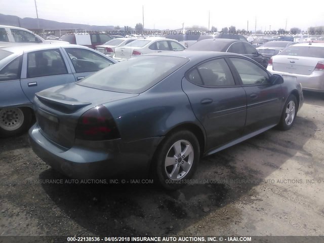 2G2WP552661120478 - 2006 PONTIAC GRAND PRIX BLUE photo 4