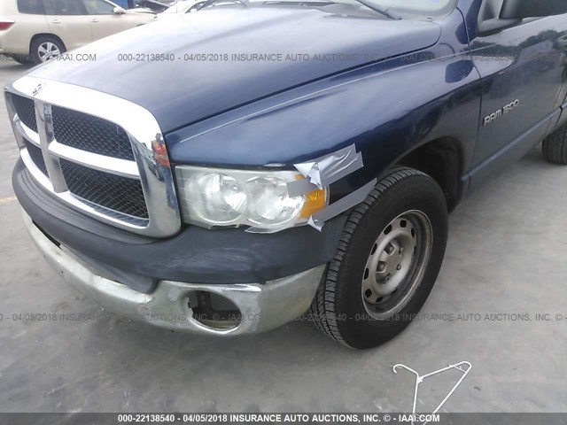 1D7HA16K45J523673 - 2005 DODGE RAM 1500 ST BLUE photo 6