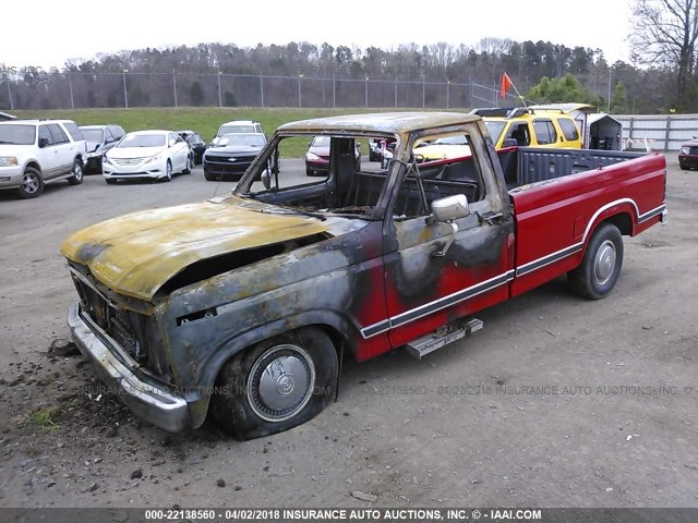 2FTCF10D6CCA78820 - 1982 FORD F100 RED photo 2