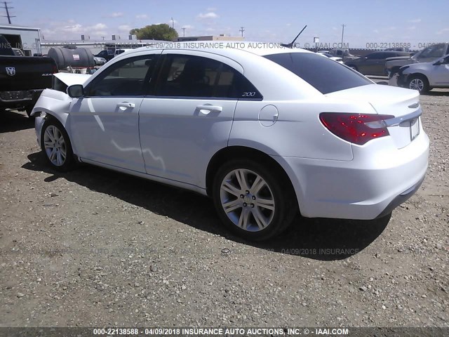 1C3CCBAB8DN669257 - 2013 CHRYSLER 200 LX WHITE photo 3