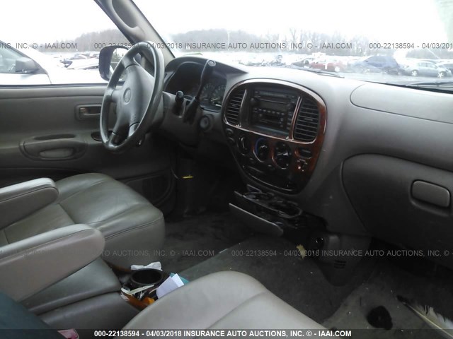 5TBBT48162S256902 - 2002 TOYOTA TUNDRA ACCESS CAB LIMITED RED photo 5