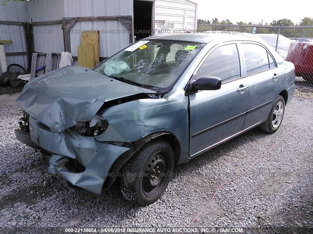 1NXBR32E06Z720677 - 2006 TOYOTA COROLLA CE/LE/S GREEN photo 2