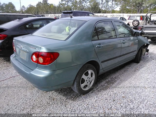 1NXBR32E06Z720677 - 2006 TOYOTA COROLLA CE/LE/S GREEN photo 4