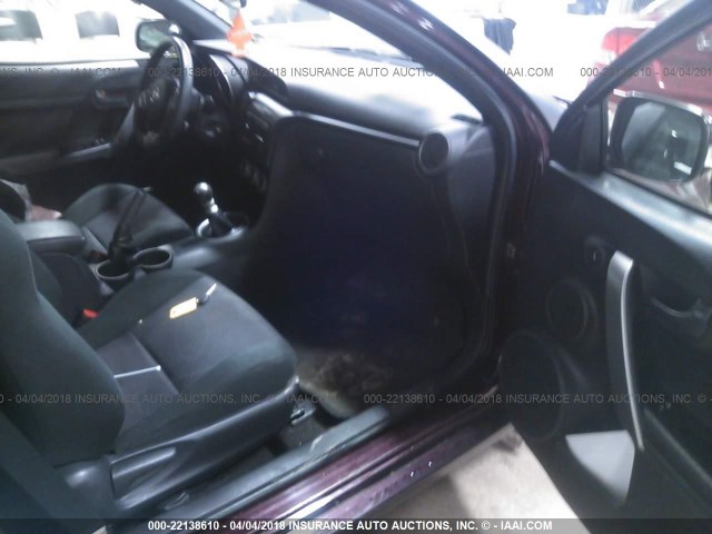 JTKJF5C72D3045818 - 2013 TOYOTA SCION TC 勃艮第红 照片 5