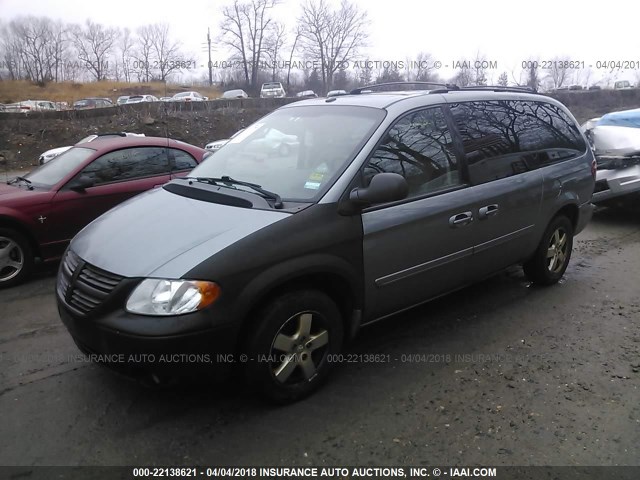 2D4GP44L47R171116 - 2007 DODGE GRAND CARAVAN SXT GRAY photo 2