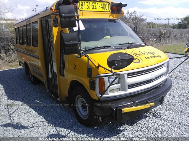 1GBGH31R5X1119927 - 1999 CHEVROLET EXPRESS G3500  YELLOW photo 1