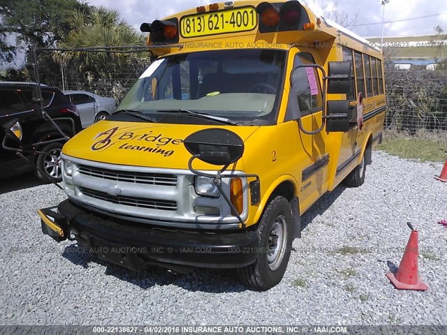 1GBGH31R5X1119927 - 1999 CHEVROLET EXPRESS G3500  YELLOW photo 2