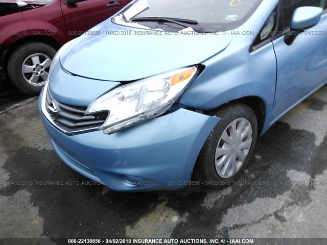 3N1CE2CP0FL394133 - 2015 NISSAN VERSA NOTE S/S PLUS/SV/SL/SR BLUE photo 6