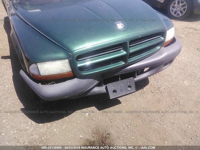 1D7HL12X63S231963 - 2003 DODGE DAKOTA SXT GREEN photo 6