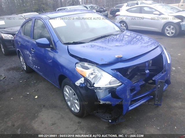 3N1CN7AP9GL840121 - 2016 NISSAN VERSA S/S PLUS/SV/SL BLUE photo 1