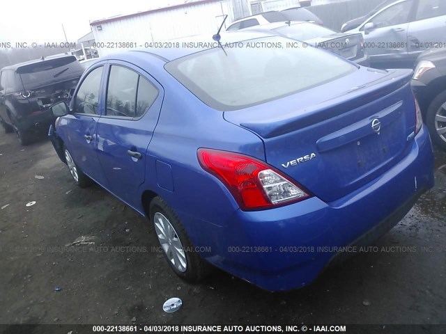 3N1CN7AP9GL840121 - 2016 NISSAN VERSA S/S PLUS/SV/SL BLUE photo 3