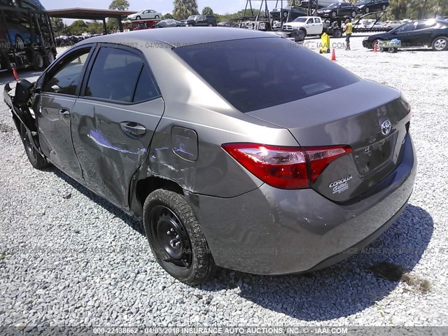 5YFBURHE3HP725949 - 2017 TOYOTA COROLLA L/LE/XLE/SE/XSE GRAY photo 3