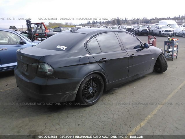 WBAVB17566NK37317 - 2006 BMW 325 I AUTOMATIC BLACK photo 4