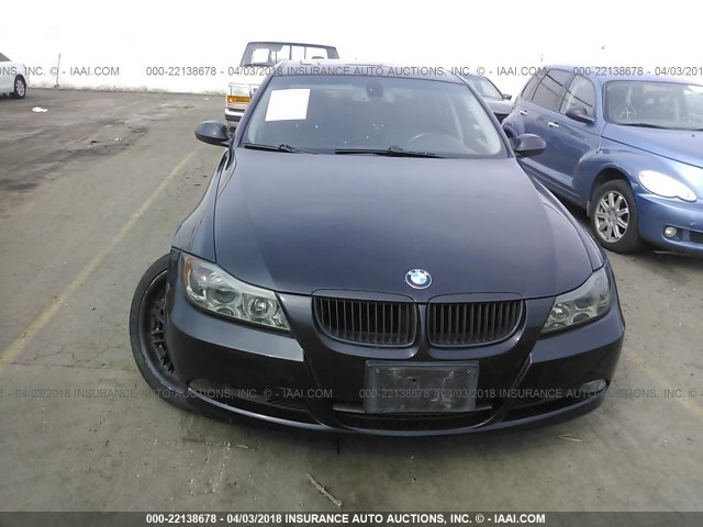 WBAVB17566NK37317 - 2006 BMW 325 I AUTOMATIC BLACK photo 6