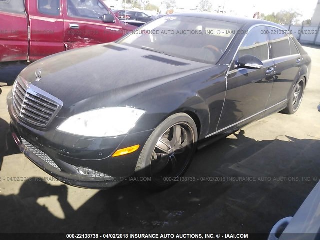 WDDNG71X69A260406 - 2009 MERCEDES-BENZ S 550 BLACK photo 2