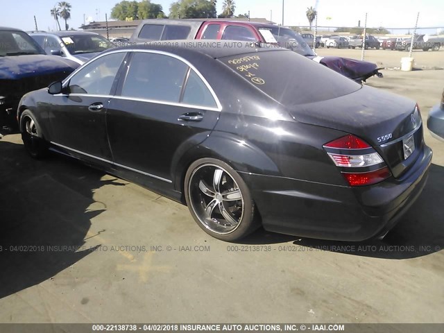 WDDNG71X69A260406 - 2009 MERCEDES-BENZ S 550 BLACK photo 3