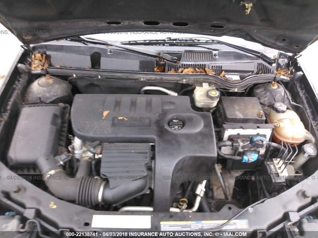 1G8AW12F25Z146469 - 2005 SATURN ION LEVEL 3 BLACK photo 10