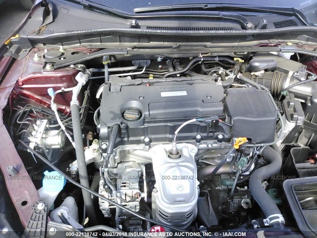 1HGCR2F59GA212290 - 2016 HONDA ACCORD SPORT ბურგუნდია ფოტო 10