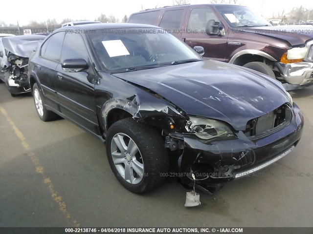 4S4BL84C554201648 - 2005 SUBARU LEGACY OUTBACK 3.0R BLACK photo 1