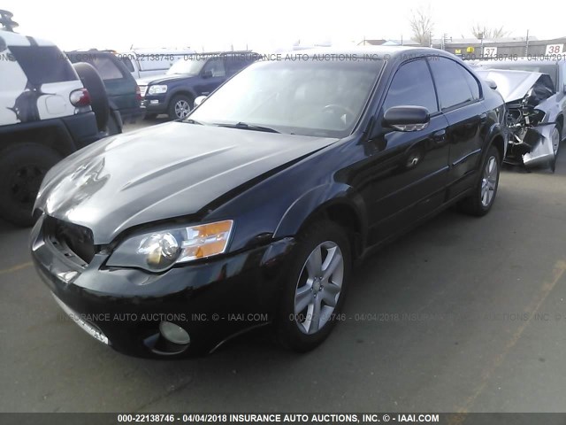 4S4BL84C554201648 - 2005 SUBARU LEGACY OUTBACK 3.0R BLACK photo 2