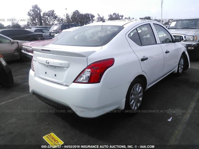 3N1CN7AP3HL887033 - 2017 NISSAN VERSA S/S PLUS/SV/SL WHITE photo 4