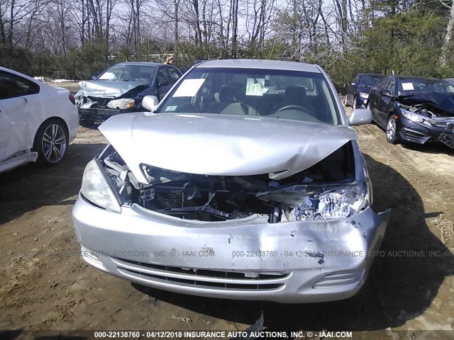 4T1BE32K82U526264 - 2002 TOYOTA CAMRY LE/XLE/SE SILVER photo 6