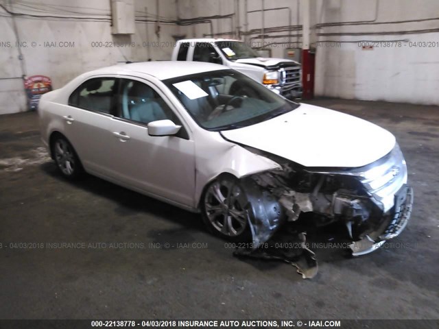 3FAHP0HA6CR151446 - 2012 FORD FUSION SE WHITE photo 1