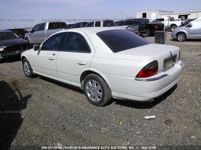 1LNHM86S04Y673601 - 2004 LINCOLN LS WHITE photo 3