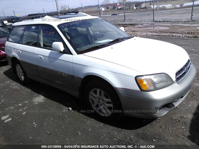 4S3BH6864Y6670298 - 2000 SUBARU LEGACY OUTBACK LIMITED WHITE photo 1