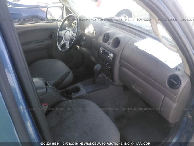 1J4GK48K13W523786 - 2003 JEEP LIBERTY SPORT/FREEDOM ლურჯი ფოტო 5