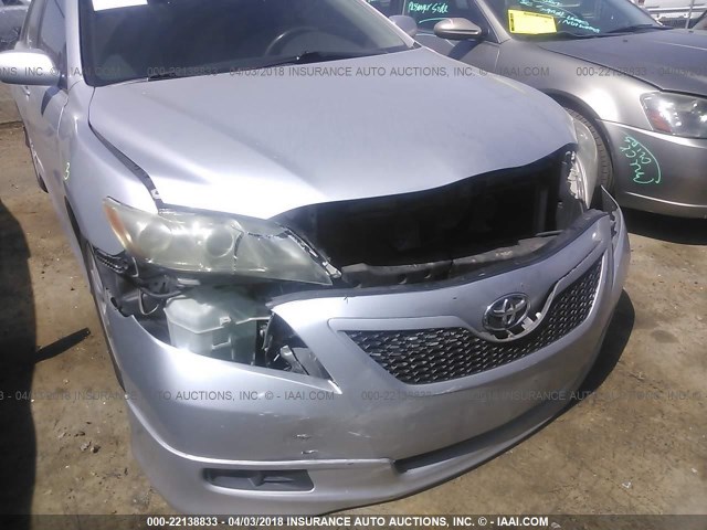 4T1BE46K17U589813 - 2007 TOYOTA CAMRY NEW GENERAT CE/LE/XLE/SE SILVER photo 6