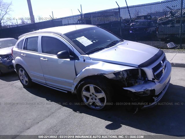 1B3HB78K57D331558 - 2007 DODGE CALIBER R/T SILVER photo 1