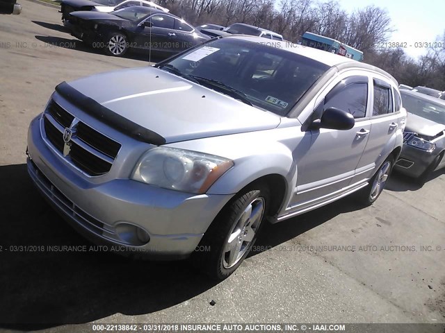 1B3HB78K57D331558 - 2007 DODGE CALIBER R/T SILVER photo 2