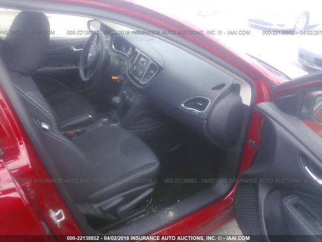 1C3CDFBB3ED759278 - 2014 DODGE DART SXT RED photo 5