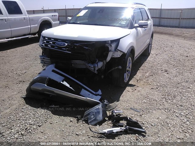 1FM5K7F80GGA25094 - 2016 FORD EXPLORER LIMITED 白色 照片 6
